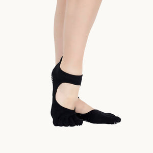 Full Toe Non-Slip Socks - Black