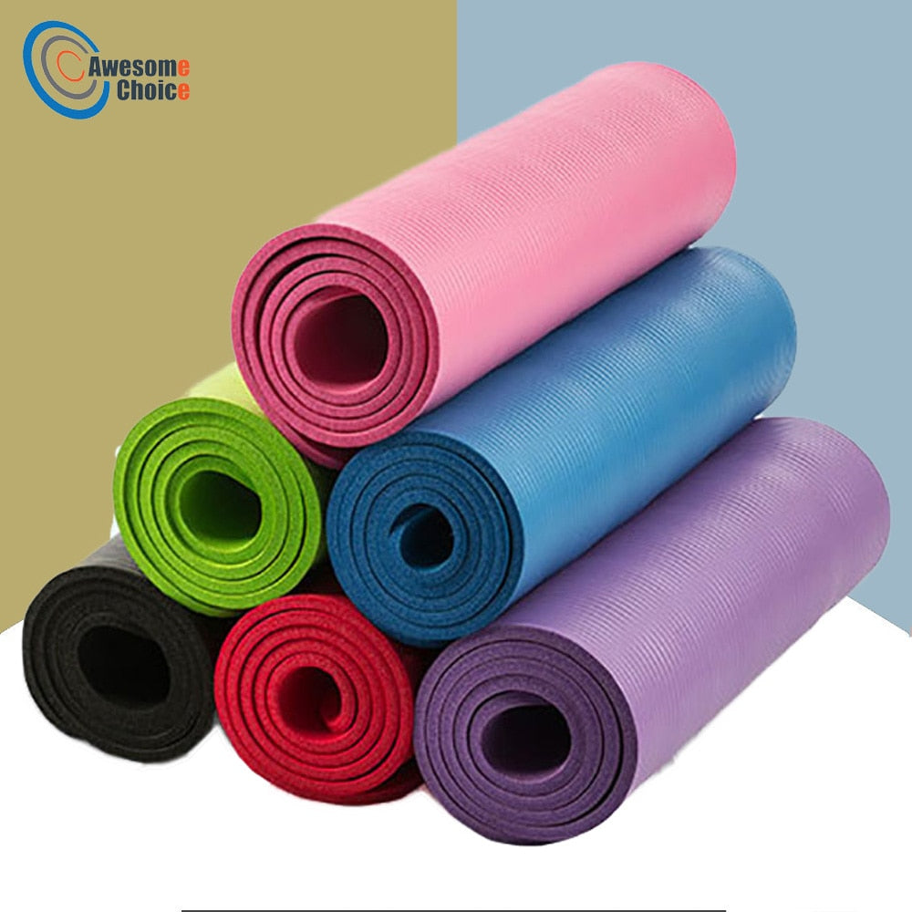 Yoga/Pilates Mat 72 Inch x 10 mm NBR