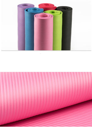 Yoga/Pilates Mat 72 Inch x 10 mm NBR